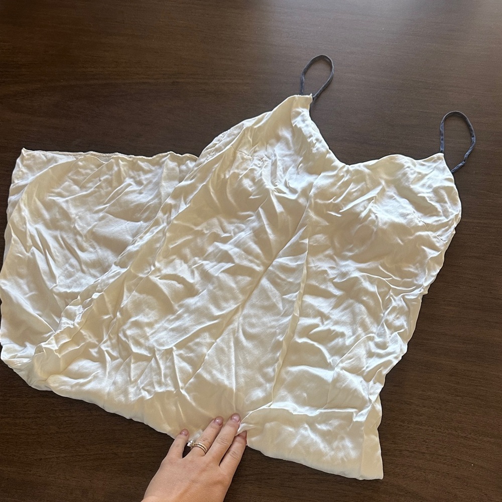 ZaraHome Satin Silk nightgown - bride getting ready morning of outfit!